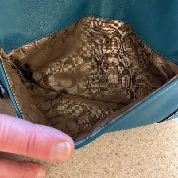 Coach Turquoise Leather Wristlet - Picture 10 of 11